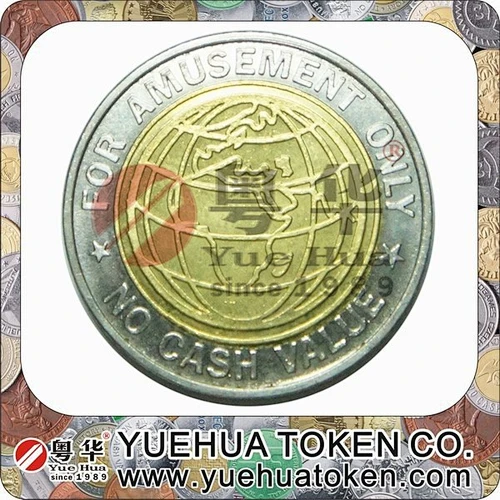 Cheap custom high quality metal brass token coin
