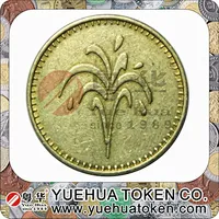 1 Pound Gold Color Brass Token