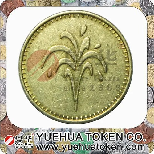 1 Pound Gold Color Brass Token