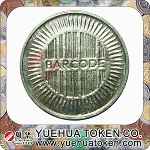 Wholesale custom high quality brass silver arcade coin