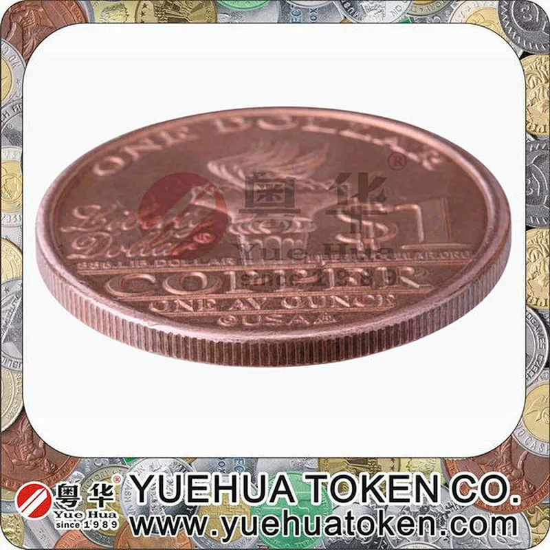 Boxer fighting punch boxing game machine Edge Reeded Token