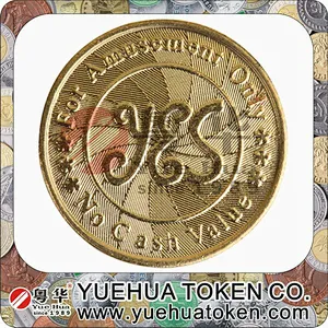 Toys crane machine Gold Color Brass Token