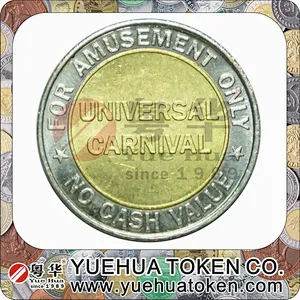 Boxer fighting punch boxing game machine 2 Color Brass Token