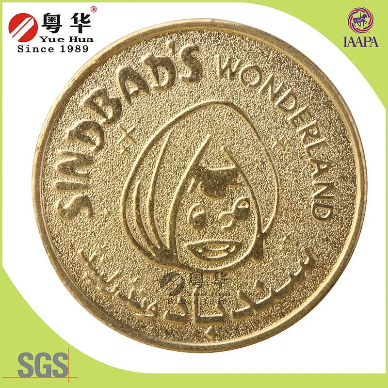 Cheap promotional custom metal fake gold coins