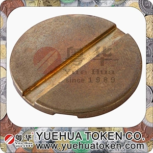 High end handmade cash box coin slot token