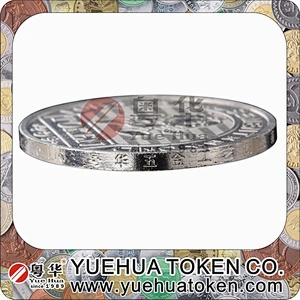 Counterfeit prevention Edge Lettering Token