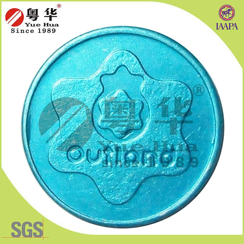 2016 years High quality metal custom made souvenir aluminium metal token
