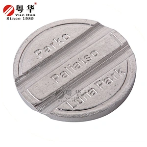 New design kids games center token/funny happy center indoor token