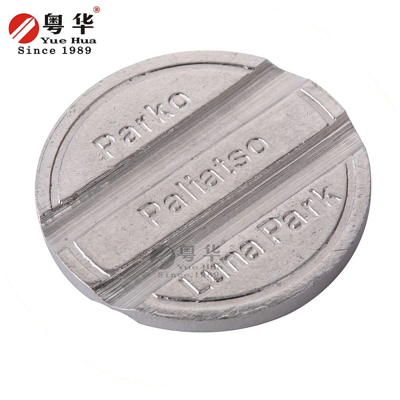 New design kids games center token/funny happy center indoor token