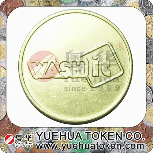 Locker Gold Color Brass Token