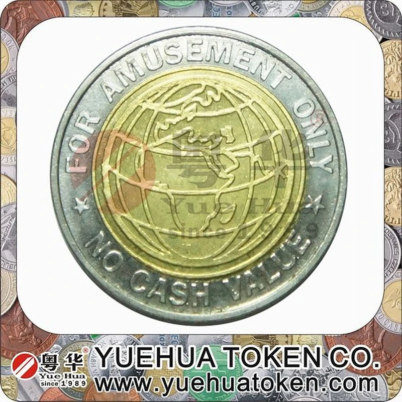 Cheap custom Attractive metal brass token coin