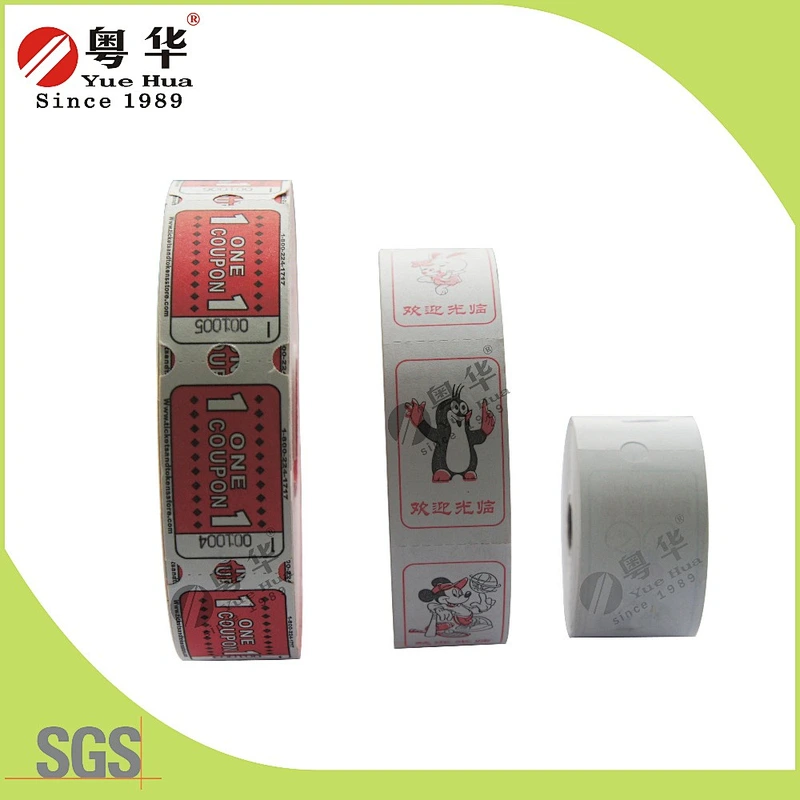 OEM 160g or 180g ticket/Redemption ticket/Lottery ticket for Lottery Machine