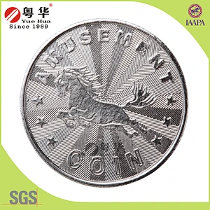 Custom Metal machine coin for play car