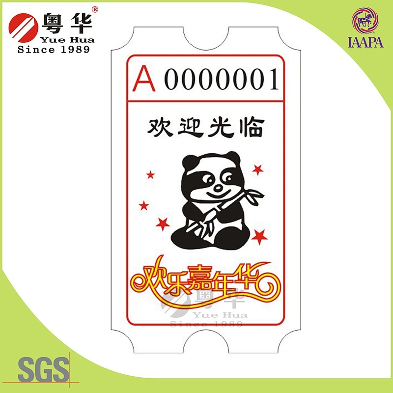 Hot selling factory price game raffle ticket for game machine