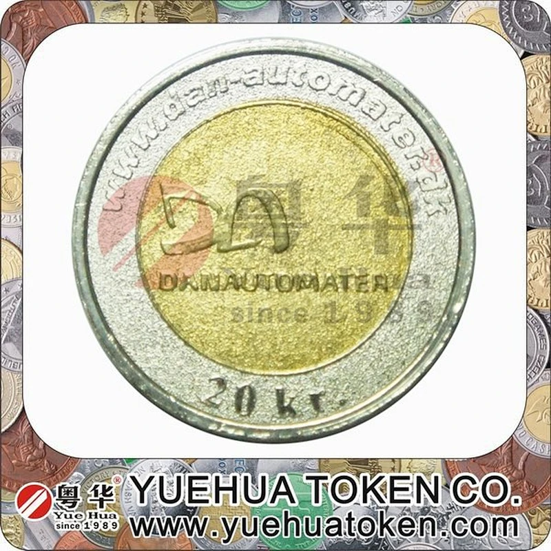Cheap custom Attractive metal brass token coin