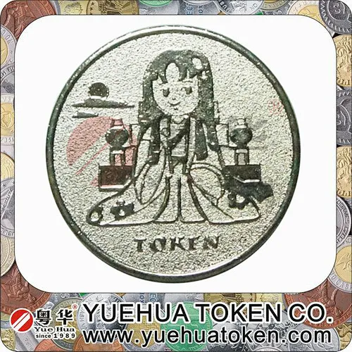 Slot arcade Silver Color Brass Token