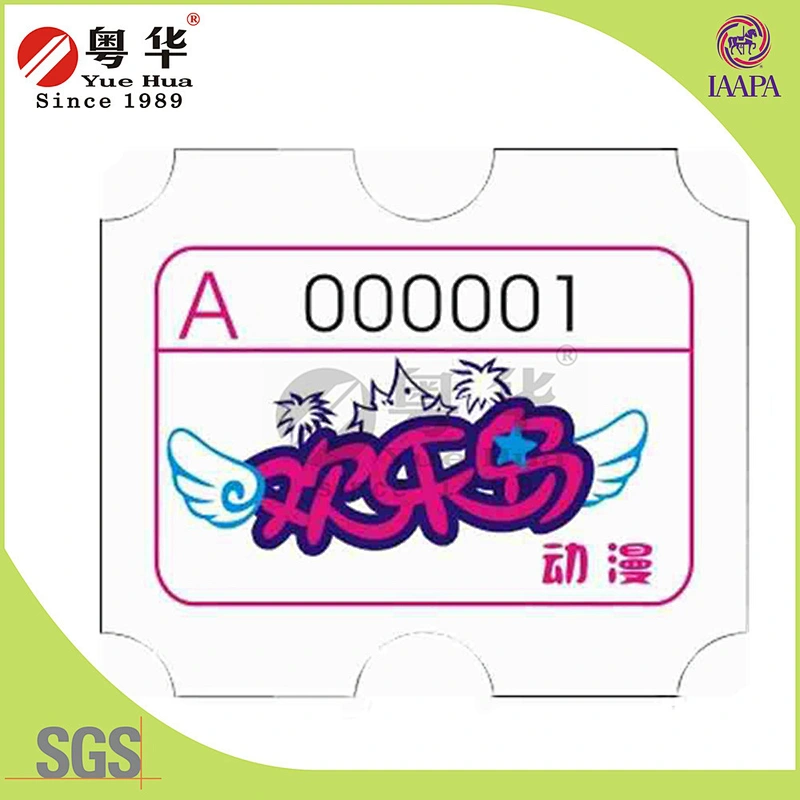 Factory Direct Price 180g two side printing Custom cheaper games ticket Printing Redemption arcade tickets for arcade games