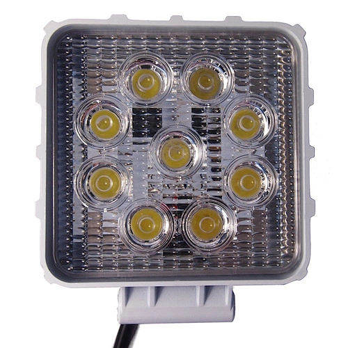 27W LED工作灯 方形 白色 9LED 60度