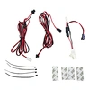 Wiring for additional 2nd row LED foot lamp power supply extraction