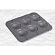  China factory  round shape steel cake mould with 6pcs set for all ovens green and safe