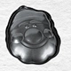  China factory  Creative Santa Claus  shape steel cake with steel material and nonstick coating food grade safe