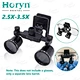 Dental Clip Loupes Can Be Adjusted 2.5X 3.5X in One Magnifier Glasses Lens Dentist Clip Loupe