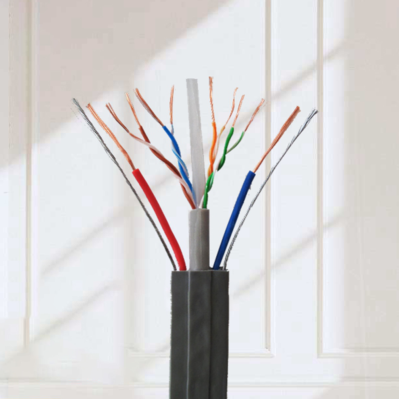 Elevator monitoring network cable
