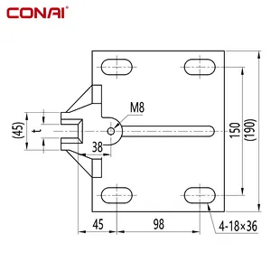 Sliding guide shoe