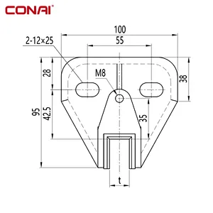 Sliding guide shoe