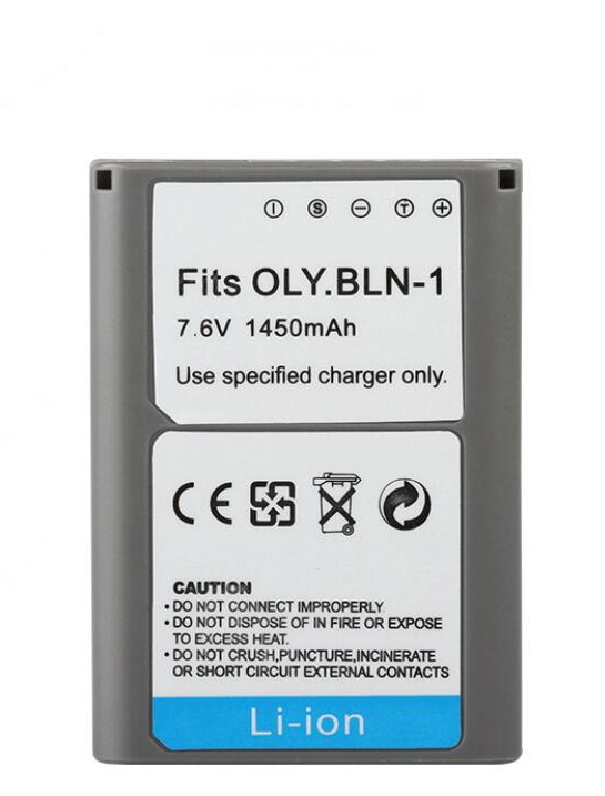 Replacment battery for Olympus BLN-1