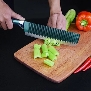 5-piece Stainless Steel Kitchen Knife Set Non-Stick Coating ABS Handle Acrylic Stand Ceramic Peeler