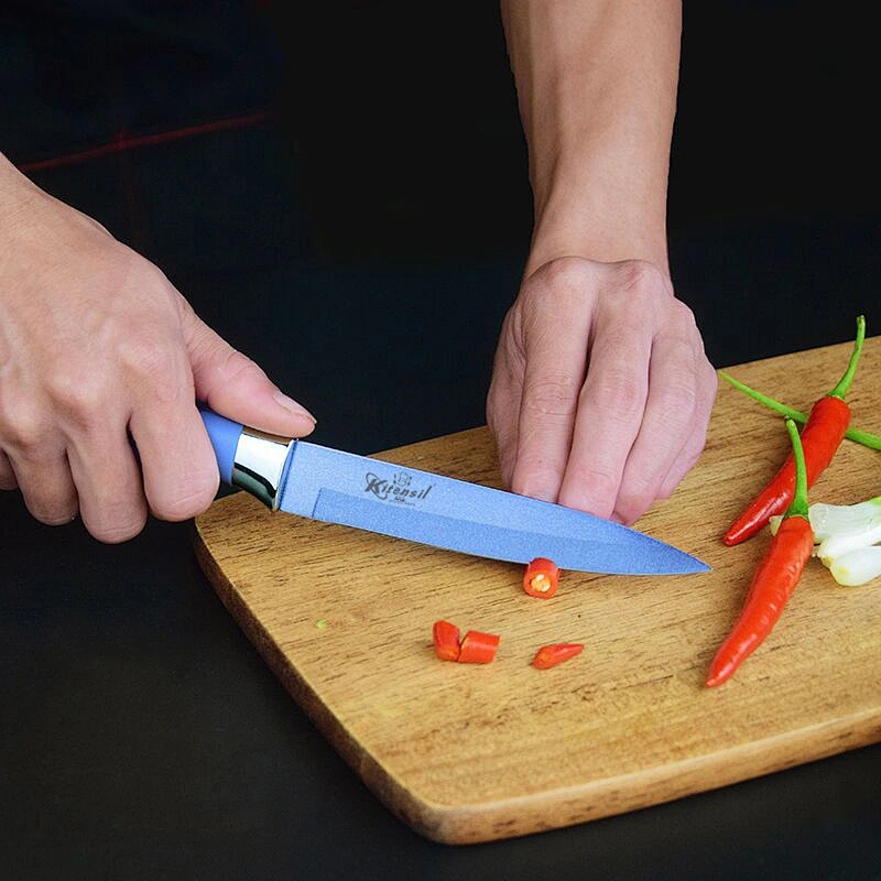 7-piece Stainless Steel Kitchen Knife Set,Non-Stick Coating Knife Set