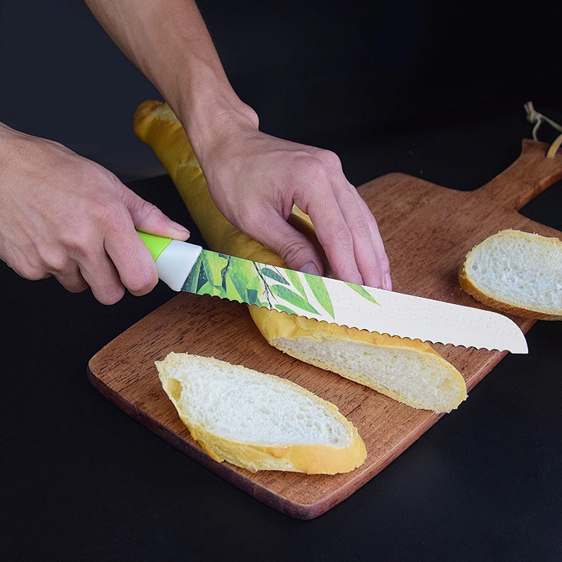Bamboo Painting Kitchen Knife Set