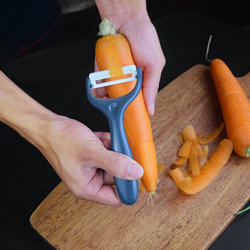 5-piece Stainless Steel Kitchen Knife Set Non-Stick Coating ABS Handle Acrylic Stand Ceramic Peeler