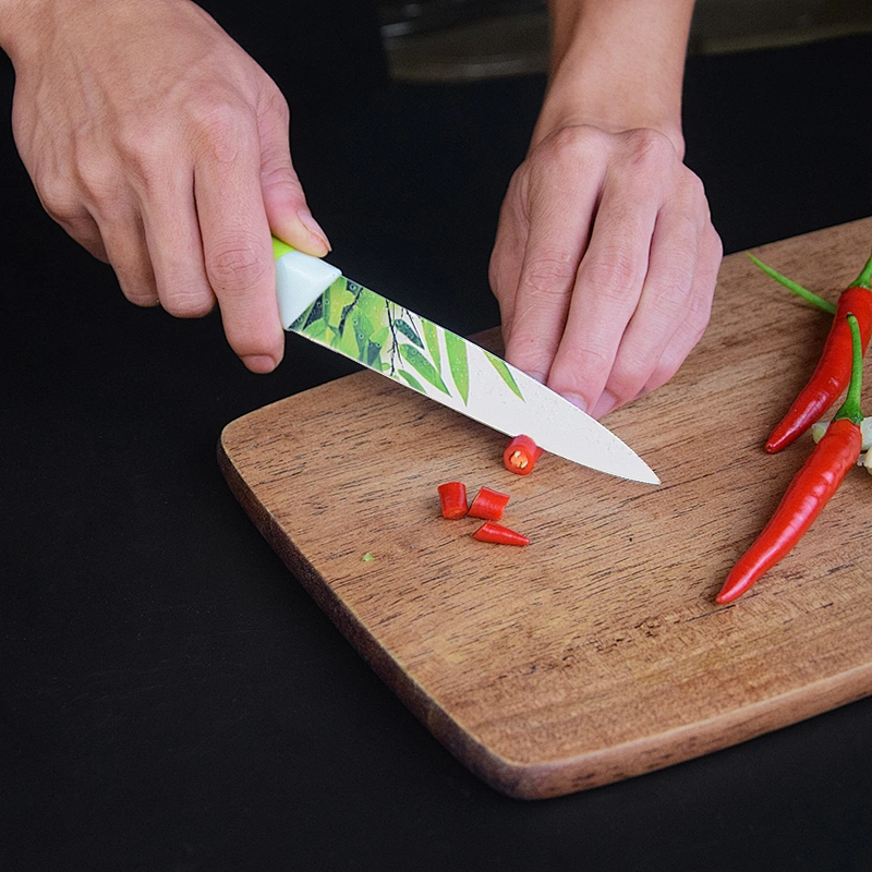 Bamboo Painting Kitchen Knife Set