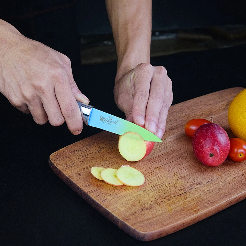 5-piece  Rainbow Color Kitchen Knife Set