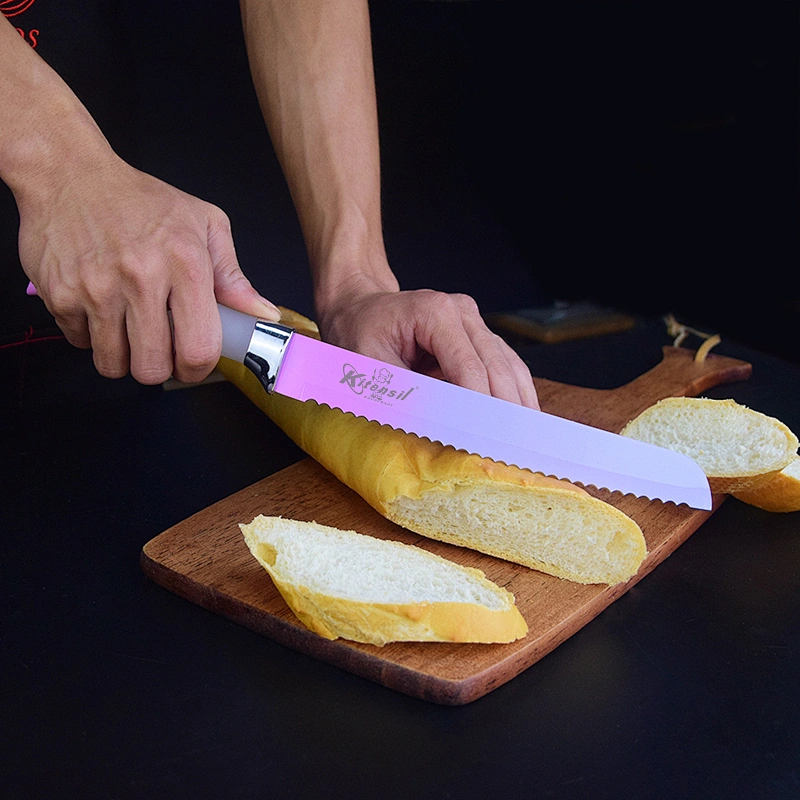 5-piece  Rainbow Color Kitchen Knife Set