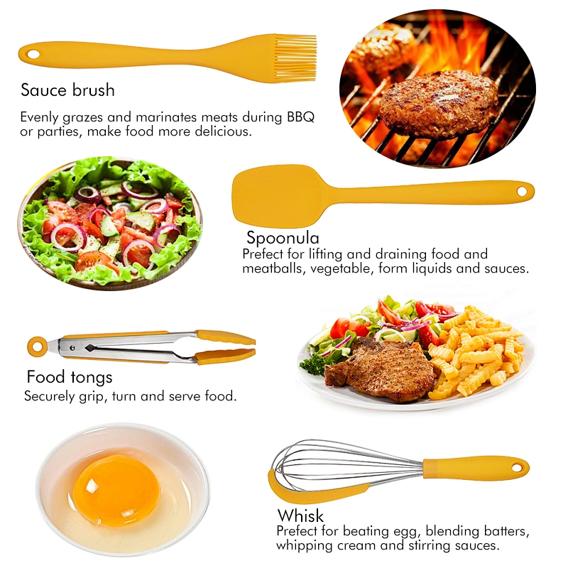 Silicone Cooking Utensils Set