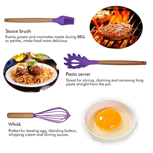 Silicone Kitchen Cooking Utensil Set