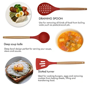 Silicone Kitchen Cooking Utensil Set