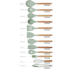 Silicone Kitchen Cooking Utensil Set