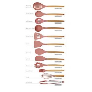Silicone Kitchen Cooking Utensil Set