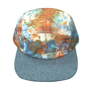 colorful 5 panel camp hat
