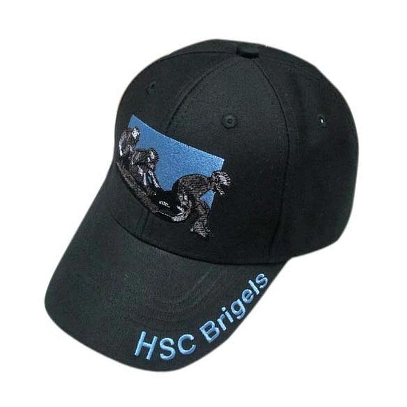 black color baseball cap with embroidery logo