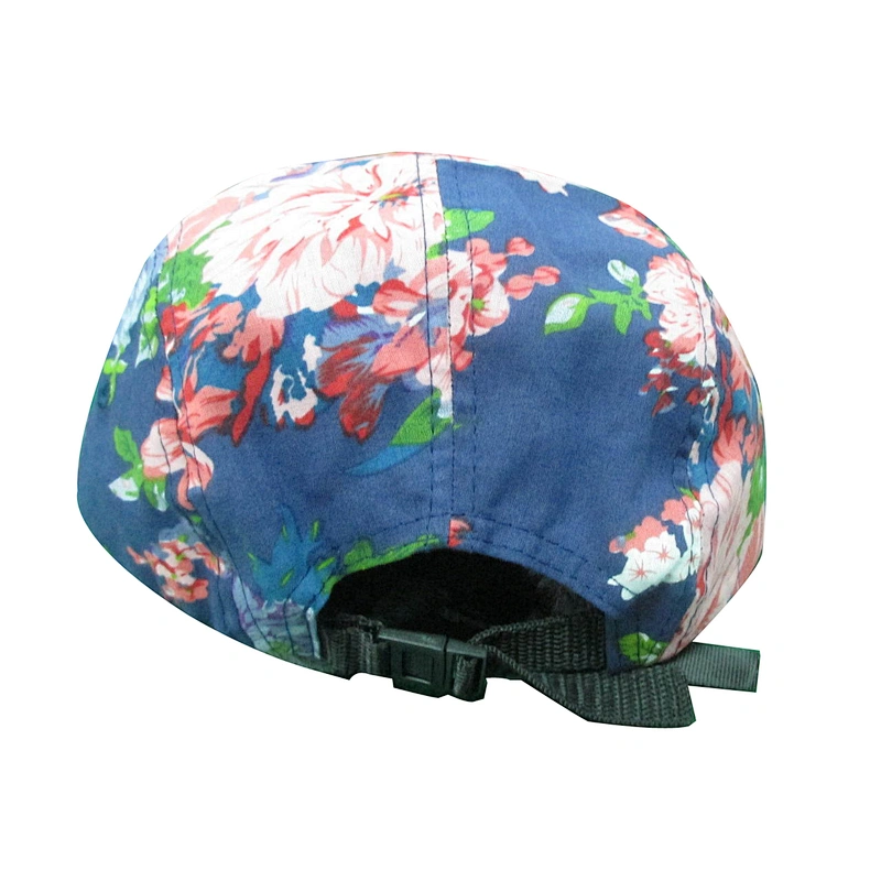 floral 5 panel camp hat