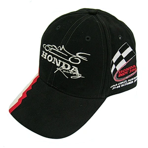 6 panel sports cap with flat embroidery