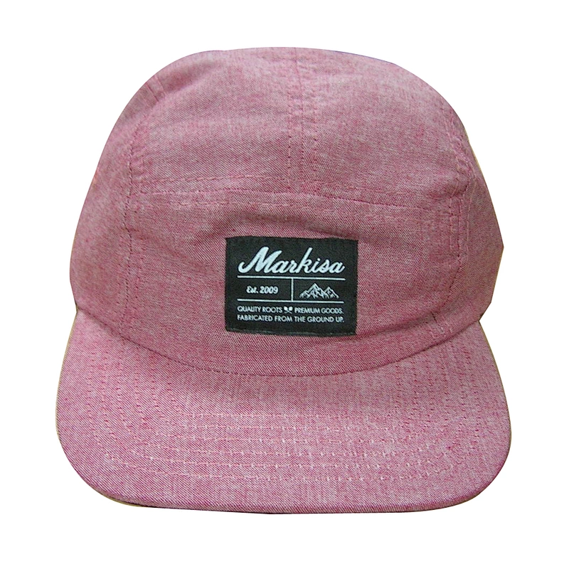 5 panel flat brim hat