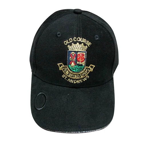 black color cotton twill ball marker sports cap