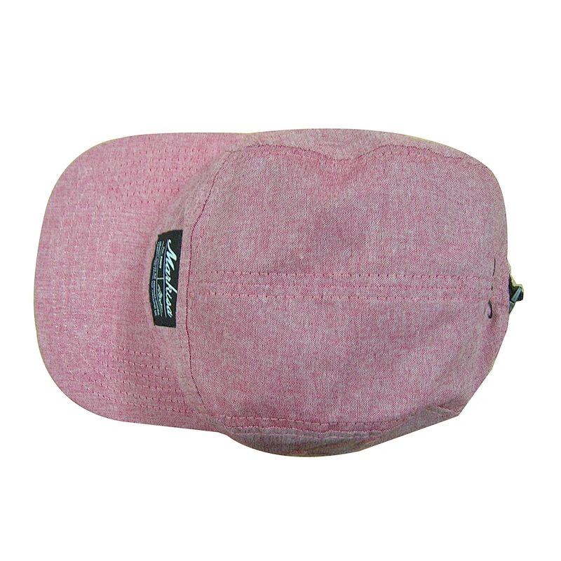 5 panel flat brim hat