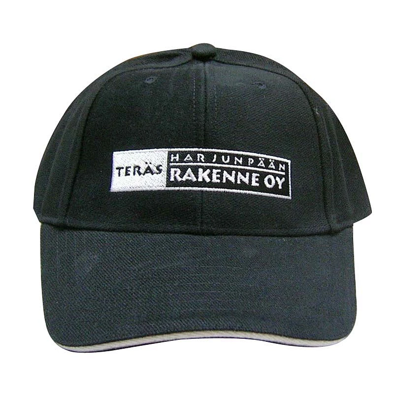 Fashion customized 5 panel cotton twill sport cap  with sandwich